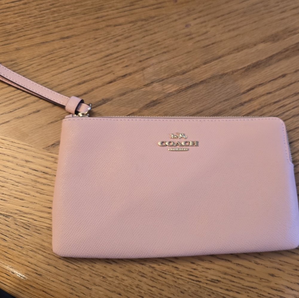 Never Used! Coach Pink Wristlet